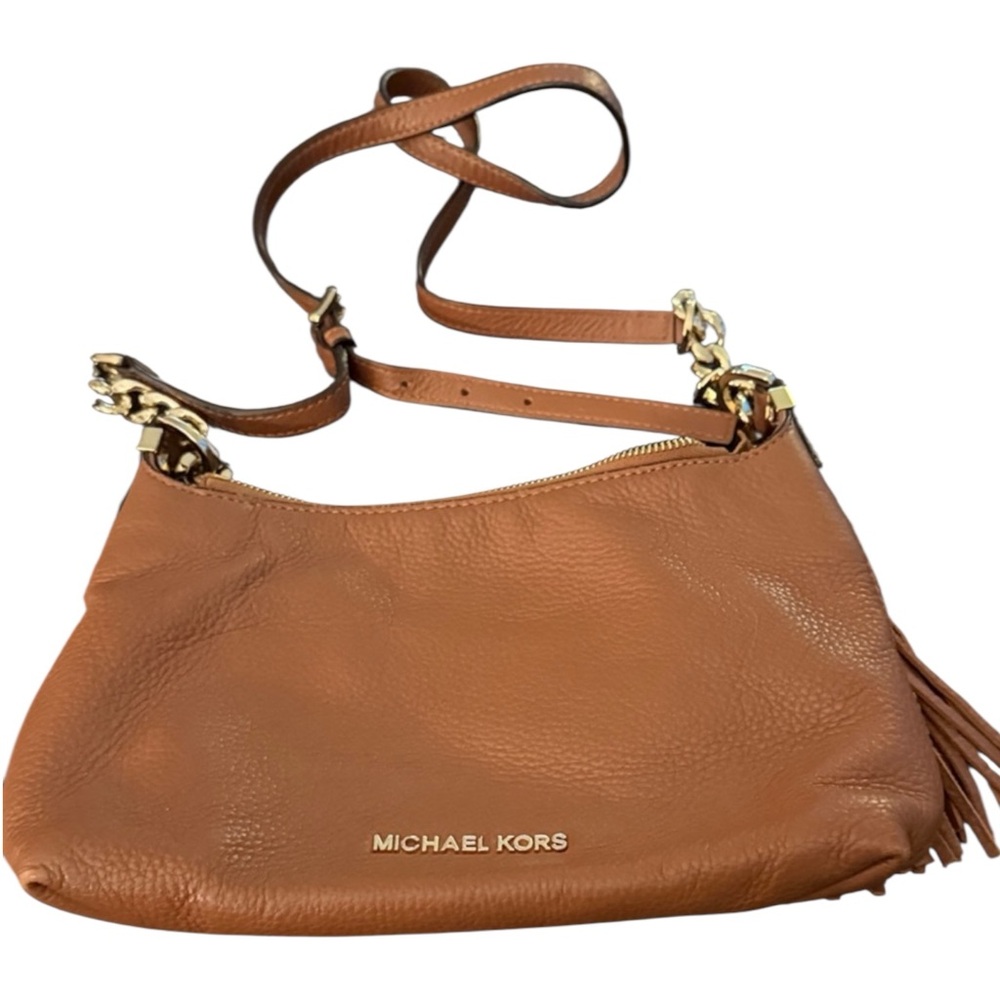 Michael Kors Tan Leather Crossbody Bag